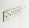 Midcentury Coat Rack Shelf in Brass and Glass from Cristal Art, 1950s 8