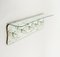 Midcentury Coat Rack Shelf in Brass and Glass from Cristal Art, 1950s, Image 8