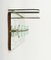Midcentury Coat Rack Shelf in Brass and Glass from Cristal Art, 1950s, Image 6