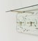 Midcentury Coat Rack Shelf in Brass and Glass from Cristal Art, 1950s 16