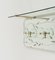 Midcentury Coat Rack Shelf in Brass and Glass from Cristal Art, 1950s, Image 16