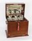 Antique Victorian Three Bottle Tantalus & Games Compendium, 19th Century, Set of 13, Image 14