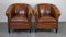 Vintage Sheep Leather Club Chairs, Set of 2 2