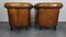 Vintage Sheep Leather Club Chairs, Set of 2, Image 4