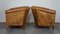 Vintage Sheep Leather Club Chairs, Set of 2, Image 5