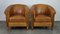 Vintage Clubsessel aus Schafsleder, 2er Set 1