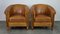 Vintage Sheep Leather Club Chairs, Set of 2 1