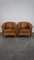 Vintage Sheep Leather Club Chairs, Set of 2, Image 2