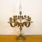 Vintage Bronze and Crystal Candleholder, Spain, 1930s 5