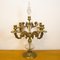 Vintage Bronze and Crystal Candleholder, Spain, 1930s, Image 5