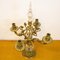 Portacandele vintage in bronzo e cristallo, Spagna, anni '30, Immagine 6