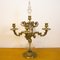 Vintage Bronze and Crystal Candleholder, Spain, 1930s, Image 3