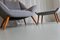 Danish Modern Easy Chair and Stool Model 12 by Kurt Østervig, 2018, Set of 2, Image 11