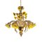 Lámpara de araña Girasoli de cristal de Murano soplado de Bottega Veneziana, Imagen 1