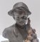 Enfant Vendant des Oignons Vintage en Bronze par De Martino, Italie, 1920s 8