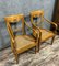 Directoire Armchairs in Blond Walnut, Set of 2 3