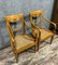 Directoire Armchairs in Blond Walnut, Set of 2, Image 3