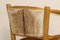 Butaca rústica de madera y cuero, años 70, Imagen 4