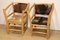 Rustic Armchairs in Wood and Cowhide, 1970s, Set of 2, Image 15