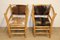 Rustic Armchairs in Wood and Cowhide, 1970s, Set of 2 11