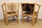 Rustic Armchairs in Wood and Cowhide, 1970s, Set of 2, Image 10