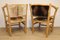 Rustikale Sessel aus Holz & Rindsleder, 1970er, 2er Set 10