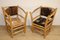 Rustic Armchairs in Wood and Cowhide, 1970s, Set of 2 16
