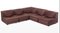 Sofá modelo Novemila de tela marrón de Tito Agnoli para Arflex, Imagen 1