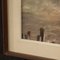 Artista italiano, Paisaje marino de estilo impresionista, 1960, Óleo sobre lienzo, Enmarcado, Imagen 4