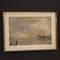 Italienischer Künstler, Meereslandschaft im Impressionismus, 1960, Öl auf Leinwand, Gerahmt 1