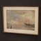 Artista italiano, Paesaggio marino in stile impressionista, 1960, Olio su tela, Con cornice, Immagine 8