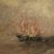 Artista italiano, Paesaggio marino in stile impressionista, 1960, Olio su tela, Con cornice, Immagine 6