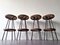 Rattan Stools from Rohé Noordwolde, the Netherlands, 1960s, Set of 4, Image 2