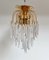 Lámpara de araña francesa vintage de cristal, años 70, Imagen 6