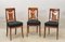 Biedermeier Chairs in Walnut, Set of 3, Image 1