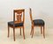 Biedermeier Chairs in Walnut, Set of 3 3