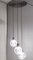 Lampada a sospensione a tre luci in vetro di Murano e metallo verniciato di Toni Zuccheri per Venini, anni '70, Immagine 2