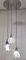 Lampada a sospensione a tre luci in vetro di Murano e metallo verniciato di Toni Zuccheri per Venini, anni '70, Immagine 4