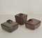 Jarrones Block de cerámica morada y turquesa de Groeneveldt, años 60. Juego de 6, Imagen 4