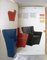 Armchairs Model 638 Redele Grandi Maestro in Red Leather by Gerrit Thomas Rietveld for Cassina, 1998, Set of 2 8