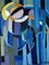 E. Whisle, Composizione, anni '60, Guazzo su carta, con cornice, Immagine 4