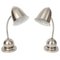 Art Deco Table Lamps in Nickel from Daalderop KDM Royal Holland, 1930s, Set of 2 1