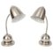 Art Deco Table Lamps in Nickel from Daalderop KDM Royal Holland, 1930s, Set of 2, Image 1