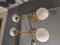 Brass Double Sphere Glass Cup Sconces from Alberello, Set of 2 9