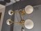 Brass Double Sphere Glass Cup Sconces from Alberello, Set of 2, Image 9
