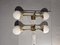Brass Double Sphere Glass Cup Sconces from Alberello, Set of 2 8