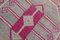 Vintage Pink Tan Runner Rug, 1958, Image 6