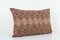 Long Brown Lumbar Cicim Pillow Cover, 2010s 3