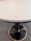 Round Black Coffee Table with Brass Base from Thonet, 1980s 8