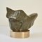 Vintage Moss Green Marble Sculpture on Bronze Plinth by Alice Ward, 1960s 3